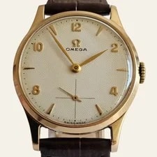 Omega — Omega 9K Solid Gold Cal.266 Honeycomb Dial 1956 Dennison... — Watch — resale