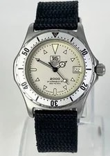 TAG Heuer 2000 Series 972.013 Pro Diver 200m Black Silver Mid Size 2