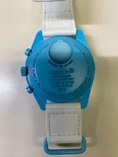 Swatch Mission To Uranus Moonwatch Analog White Light Blue ’S 2
