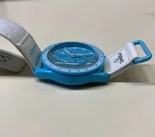 Swatch Mission To Uranus Moonwatch Analog White Light Blue ’S 4