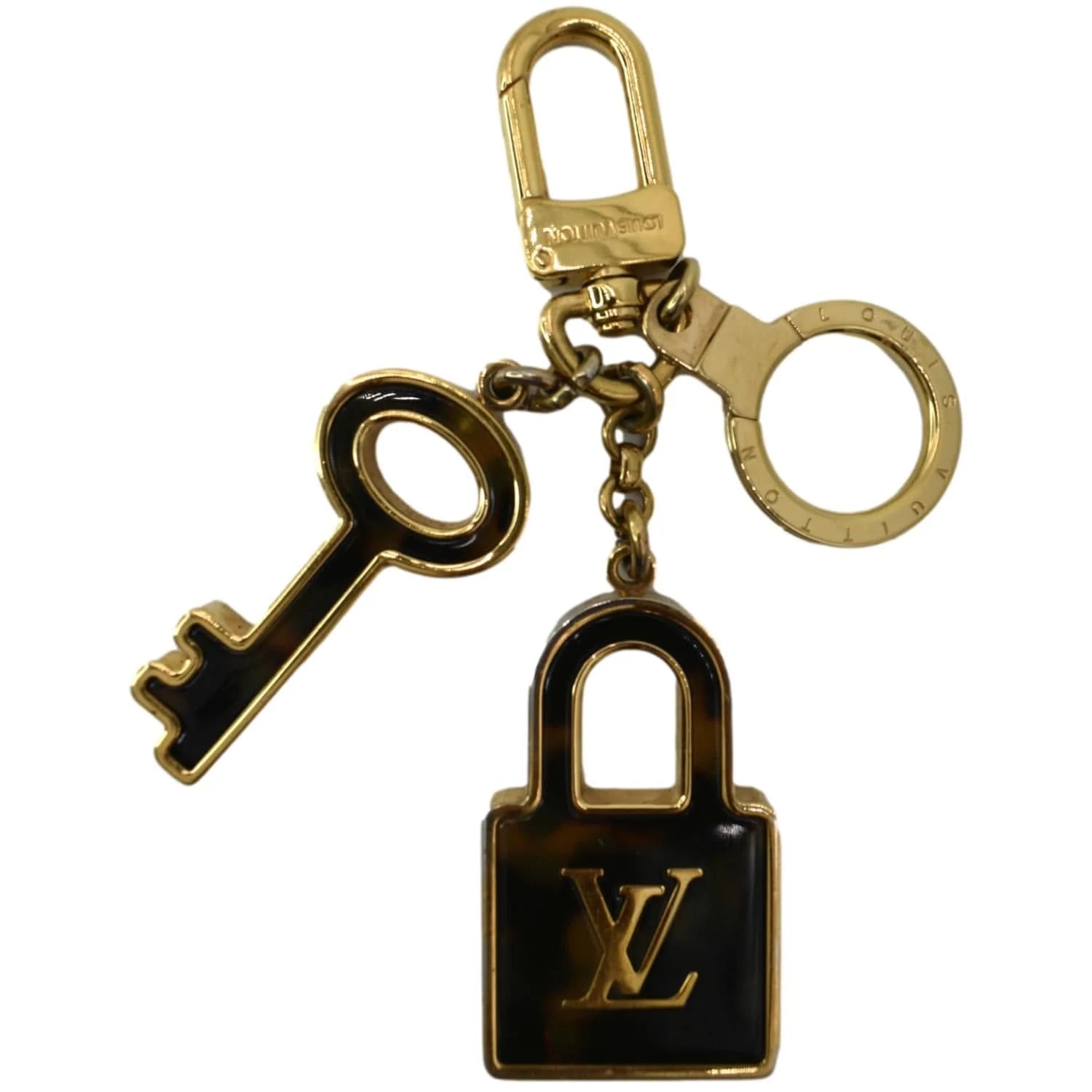 Louis Vuitton — Louis Vuitton Resin Lock and Key Bag Charm — Accessory — resale
