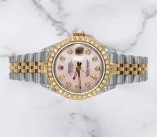 Rolex Datejust Fully Loaded With Pave Diamond Dial, Bezel & Shoulders 2