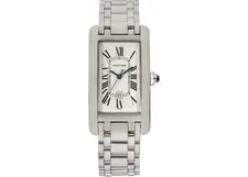Cartier — Cartier Tank Americaine Large 27mm 18K Gold White Dial W26031K2 1740 — Watch — resale