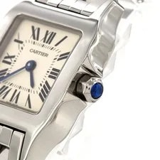 Authentic Cartier Santos Galbe SM W20056D6 Stainless Steel Quartz #230-000-4... 4