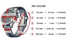 [N ] IWC Chronograph Da Vinci 3728-006 Quartz Date 25J Swiss 4