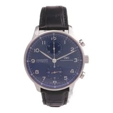 IWC Portuguese Chronograph IW371491 Automatic Stainless Steel/Leather Blue 2