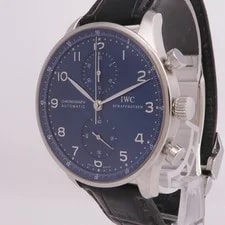 IWC Portuguese Chronograph IW371491 Automatic Stainless Steel/Leather Blue 3