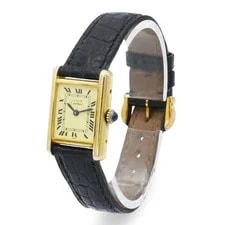 Must de Cartier Tank Vermeil Quartz With Box and Warranty Card 2