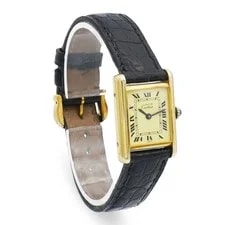 Must de Cartier Tank Vermeil Quartz With Box and Warranty Card 3