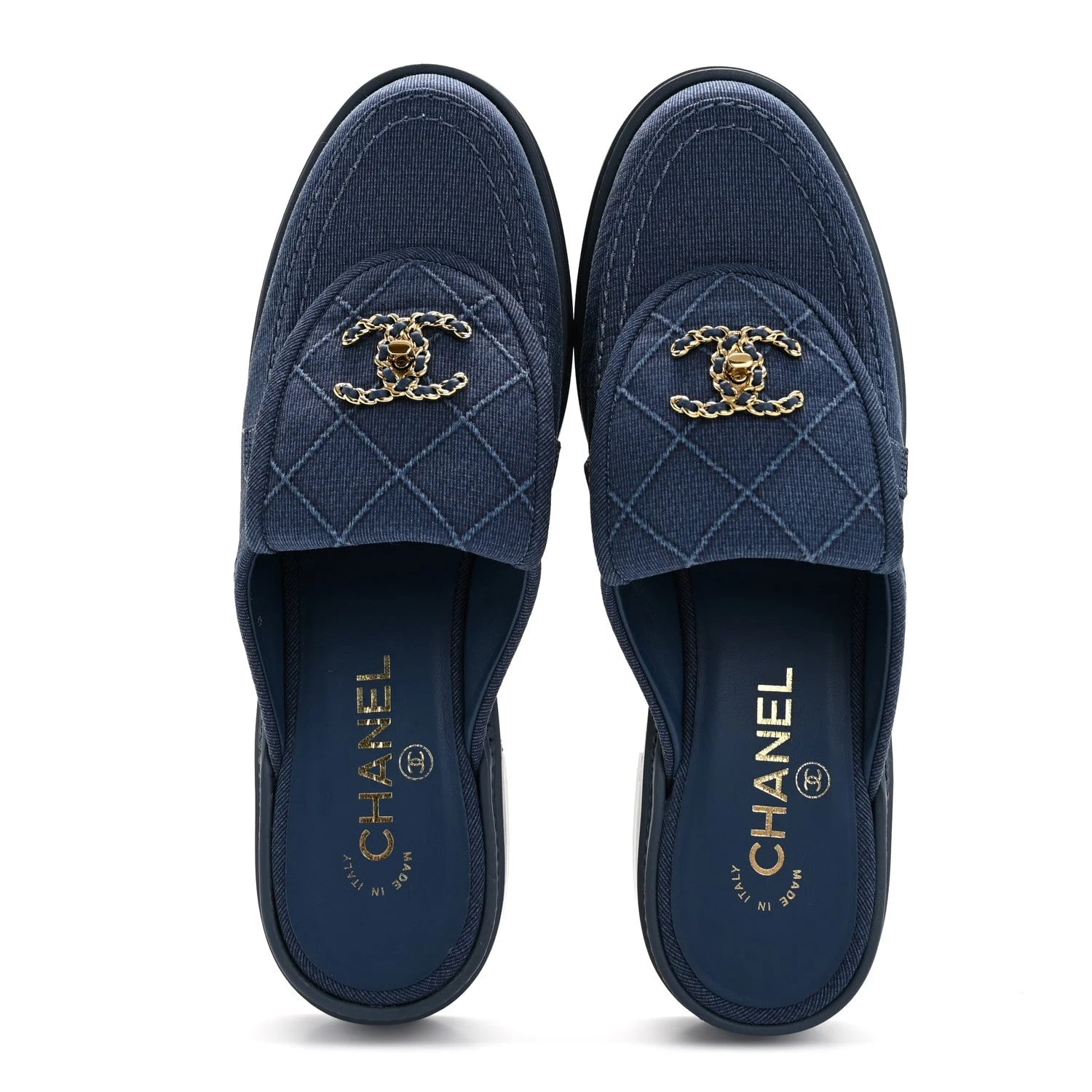 Fabric CC Turnlock Mules 39 2