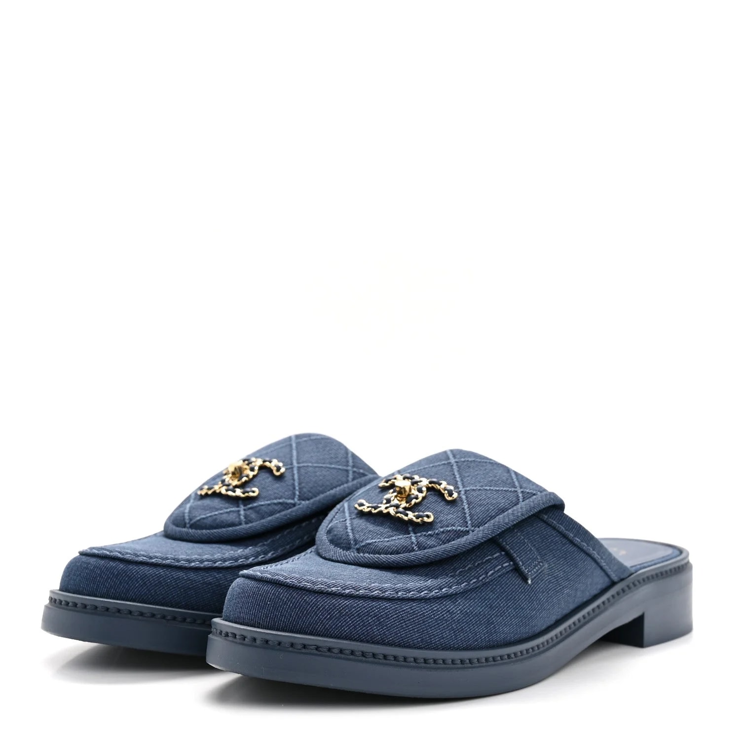 Fabric CC Turnlock Mules 39 4