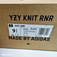 Adidas US 9.5 Slip on Comfort Yeezy RNR New 3