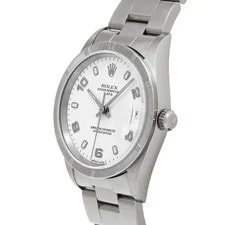 Rolex Oyster Perpetual Date 15210 34mm Stainless Steel White #WW2065 2