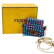Fendi — Auth Fendi Beaded Pico Baguette Charm JU295 — Handbag — resale