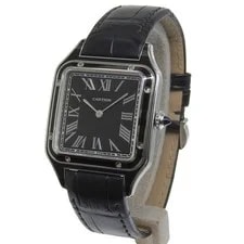 Cartier Santos WSSA0046 Stainless Steel 32mm Black Dial #NW1553 2