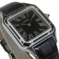Cartier Santos WSSA0046 Stainless Steel 32mm Black Dial #NW1553 3