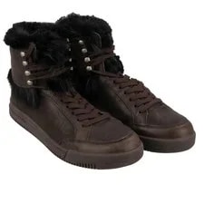 Dolce & Gabbana High-Top Fur Lined Sports Shoes 2