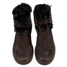 Dolce & Gabbana High-Top Fur Lined Sports Shoes 3