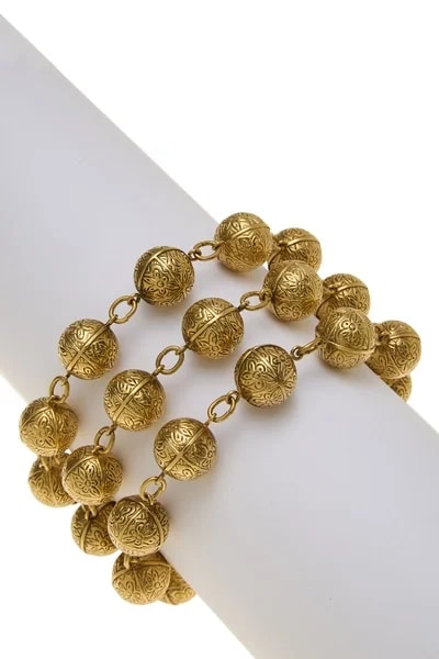 Chanel — Triple Strand Ball — Jewelry — resale