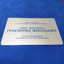 Officine Panerai Genuine Warranty Card With International Guarantee From Japan 2