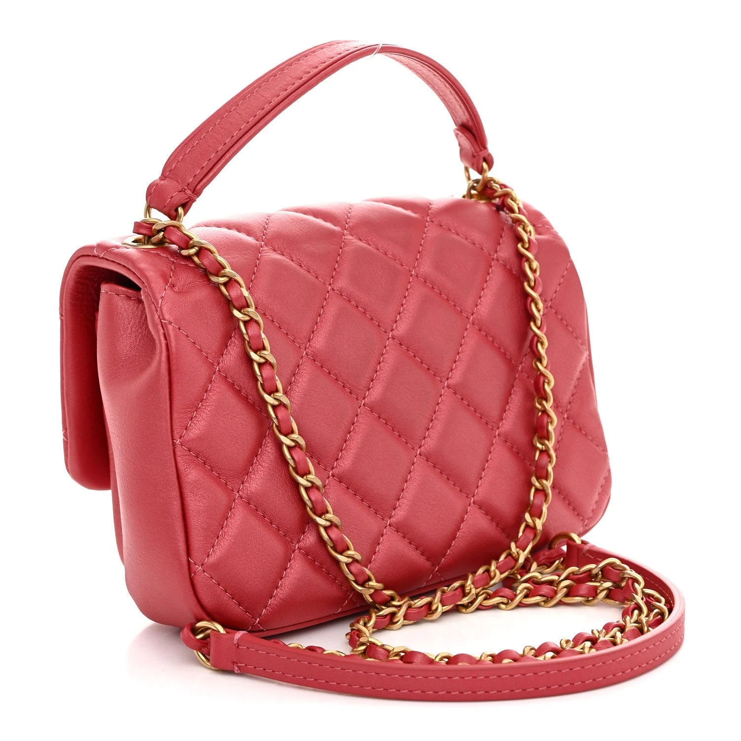 Metallic Top Handle Flap Dark 3