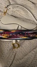 Authentic Christian Dior Saddle With Guitar Strap 4
