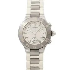 Cartier — Cartier Must 21 Chronoscaph W10197U2 Quartz White Dial 90315138 — Watch — resale