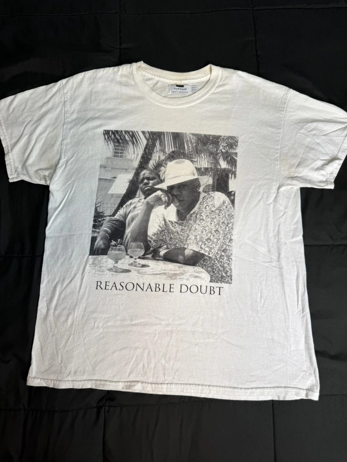 Topman Notorious B.i.g. X Jay-z “Reasonable Doubt” T-Shirt — streetwear — resale