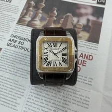 Cartier Santos 100 Large 18K Gold Combination 100th Anniversary 154223460 3