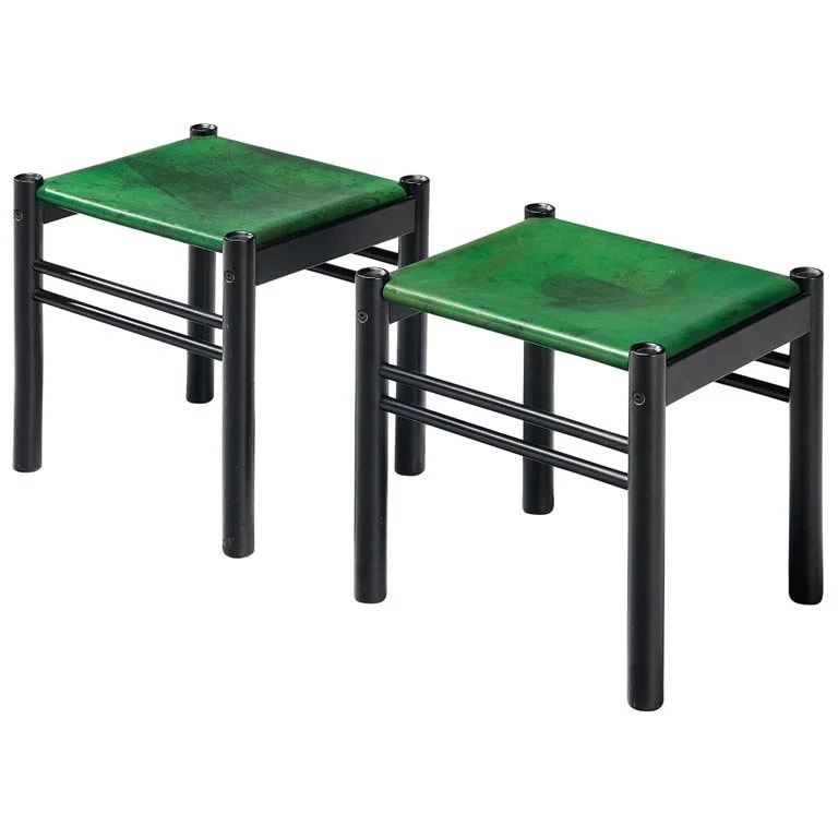 Ibisco Sedie — Ibisco Italian Pair of Stools in and — Furniture — resale