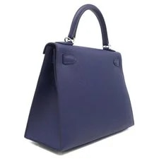 Hermes 2WAY Kelly 28 Outer Sewing Safir SilverMetal B 2