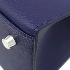 Hermes 2WAY Kelly 28 Outer Sewing Safir SilverMetal B 4
