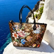 Louis Vuitton Neverfull Floral W/ Matching Pochette & Dust