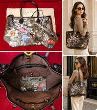 Louis Vuitton Neverfull Floral W/ Matching Pochette & Dust 2