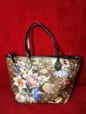 Louis Vuitton Neverfull Floral W/ Matching Pochette & Dust 4