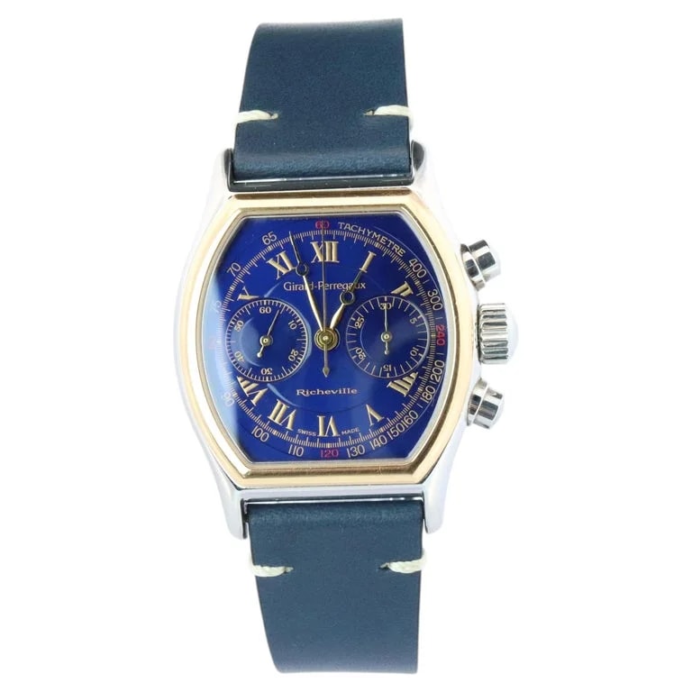 Girard Perragaux — Girard-Perregaux Richeville Ref. 2710 Blue Dial 18k Bezel — Watches — resale