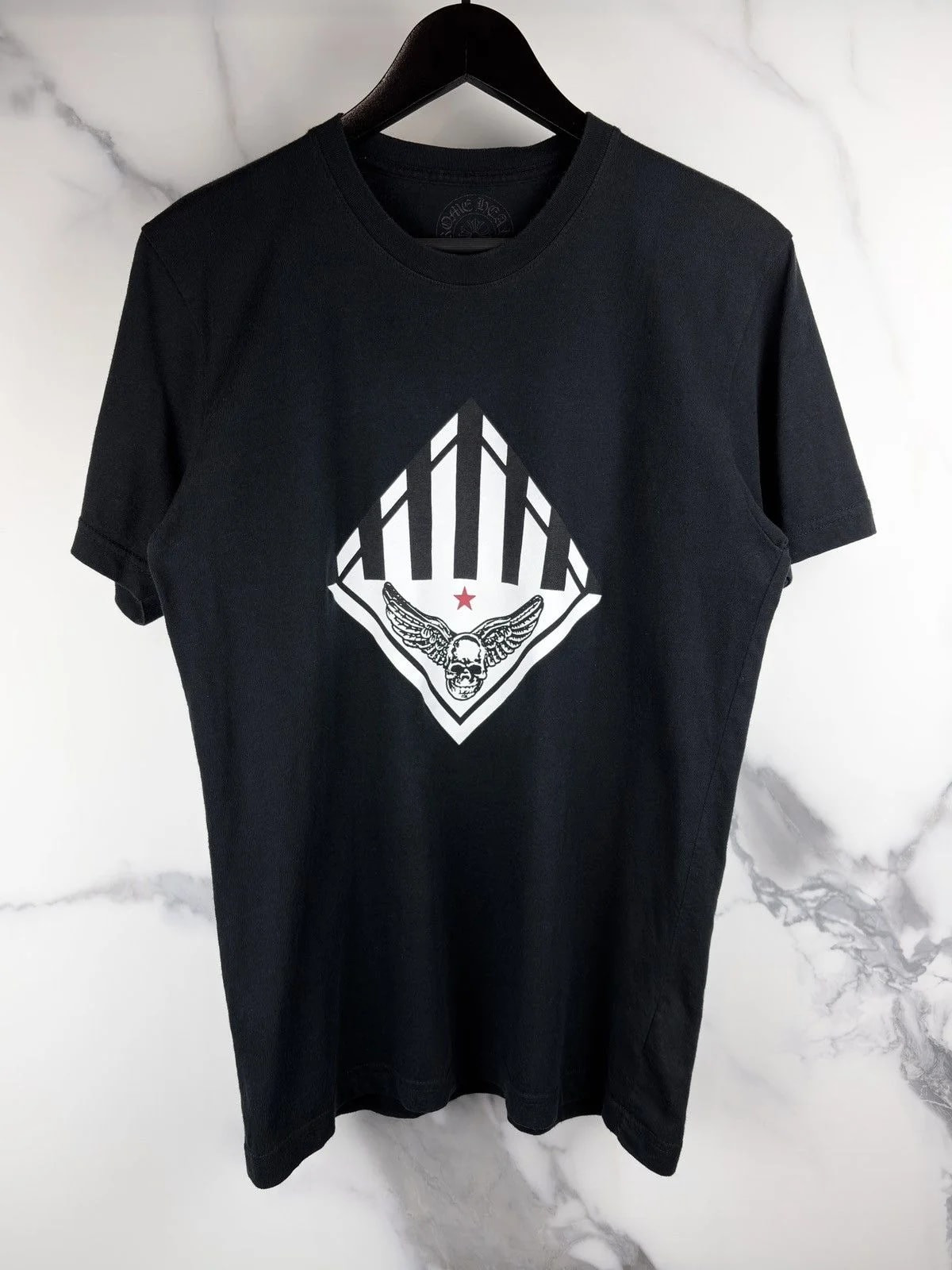 Chrome Hearts — Hearts Foti Skull Winged Logo Tshirt — streetwear — resale