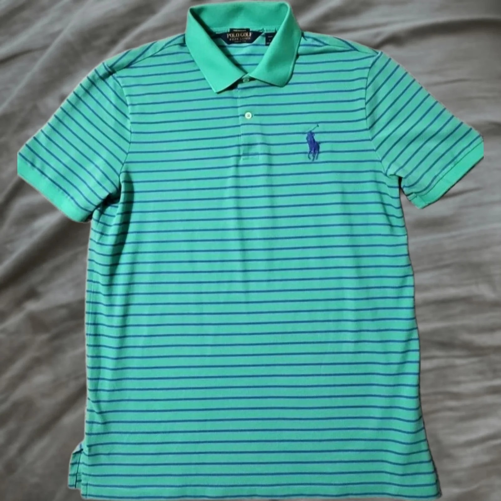 Polo Ralph Lauren — Polo Ralph Lauren Golf Shirt Large Striped PRO FIT Short Sleeved — streetwear — resale