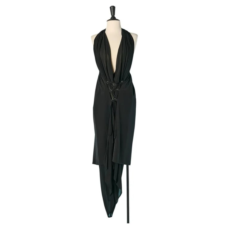 Limi Feu — Backless Asymmetrical Dress With Laces on the Front Limi FEU — Clothing — resale