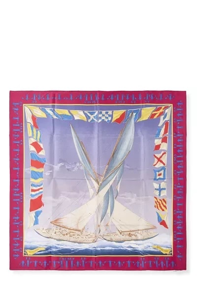 Hermès — & 'En Course' Scarf 90 — Accessory — resale