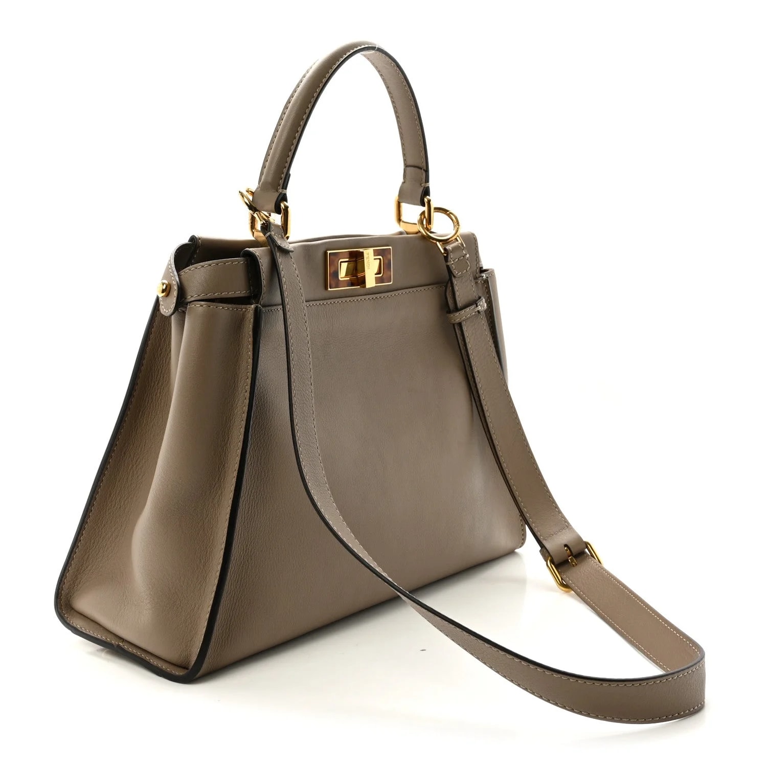Vitello Seta Plexiglass Tortoise Medium Peekaboo Iconic Satchel Tortora 3