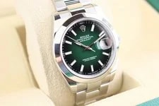 Unworn 2026 Rolex Datejust 126300 Green Ombre Dial SS Oyster 41mm 4