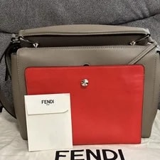 Fendi Stud Accents Zip Closure W/ Original Dust 4