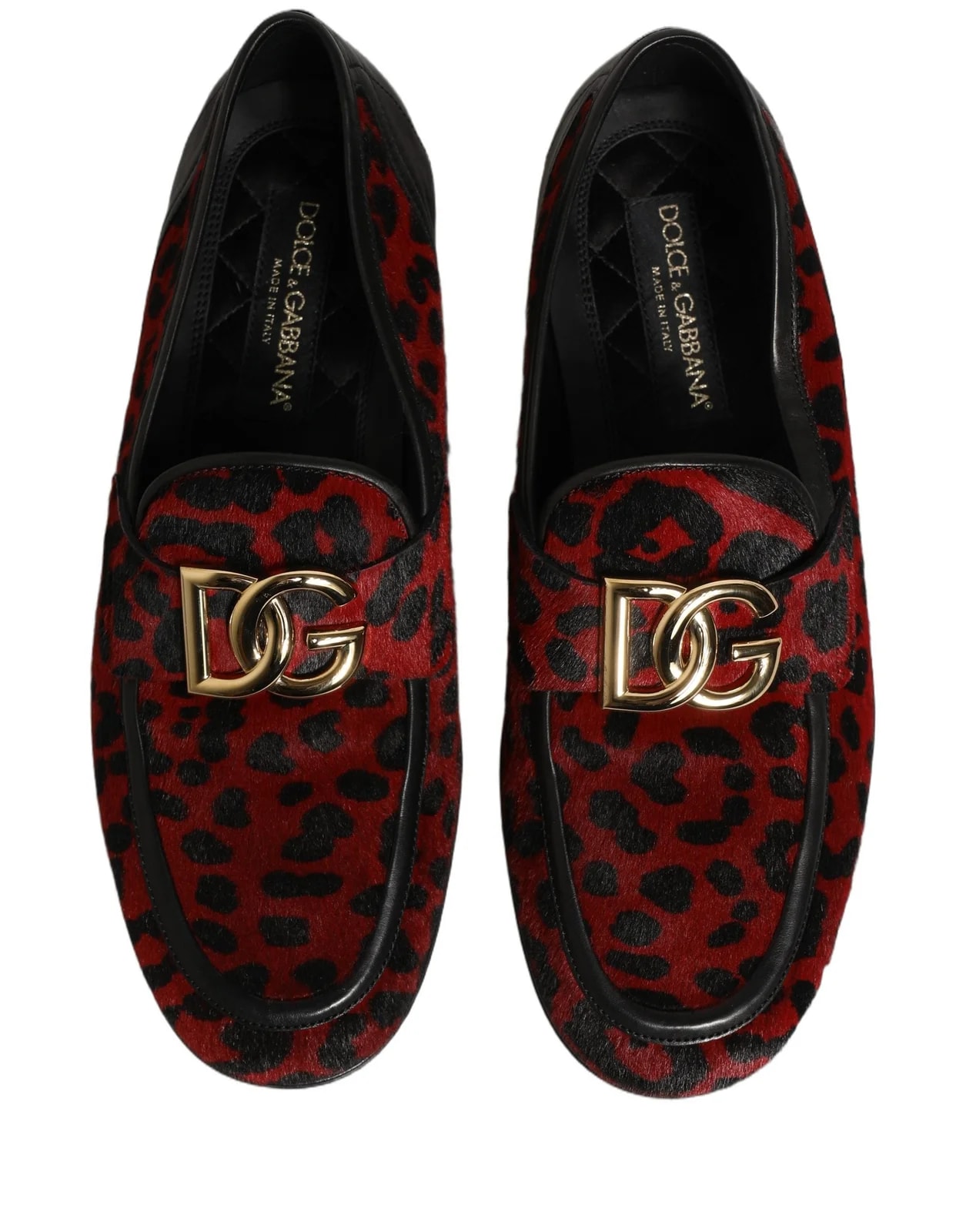 Dolce & Gabbana Leopard Print Pony Hair Dress Loafers Shoes 2