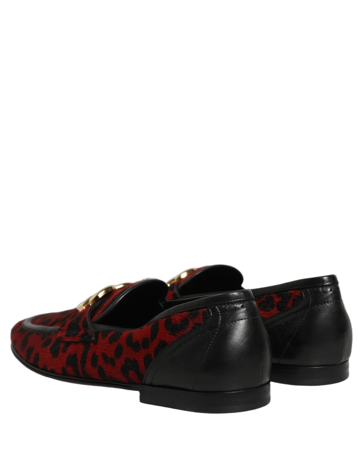 Dolce & Gabbana Leopard Print Pony Hair Dress Loafers Shoes 4