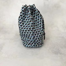 Prada Drawstring Geometric Triangle 4