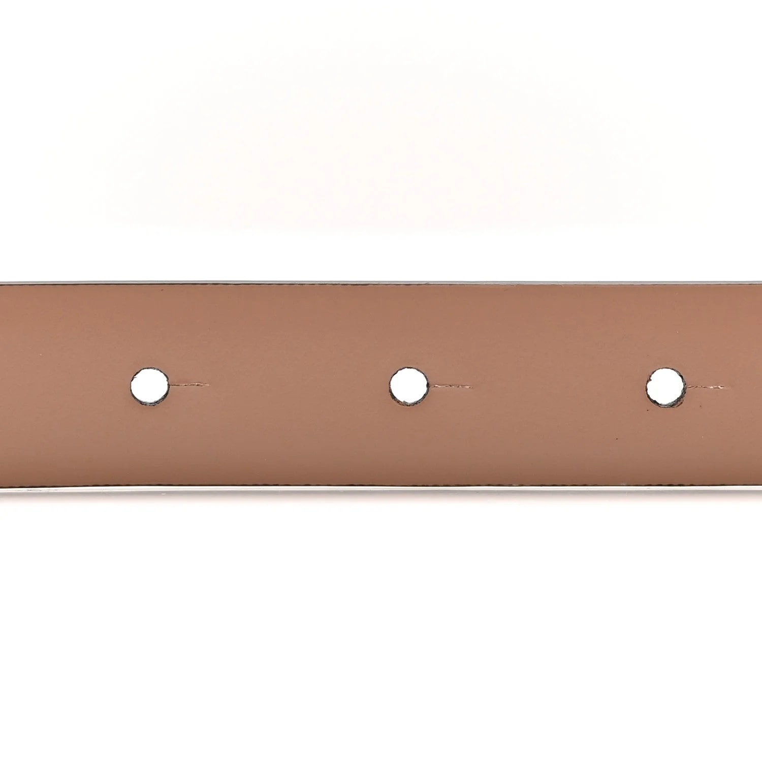 Glossy VLogo Reversible 20mm Belt 85 34 Light Cannelle 3