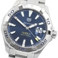 TAG Heuer — TAG Heuer Aquaracer WAY2012 Caliber 5 Navy Dial Automatic Watch_950379 — Watch — resale