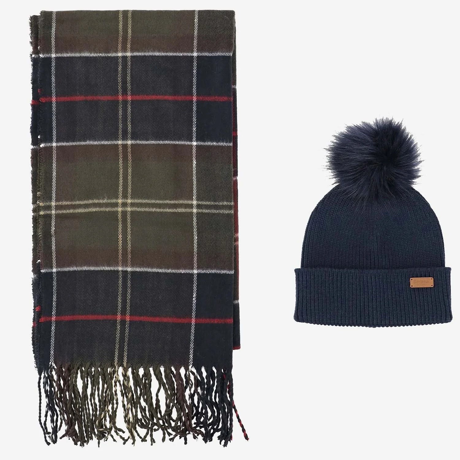 Barbour — Barbour Scarf and Beanie Set — Hat: Scarfs — Accessory — resale