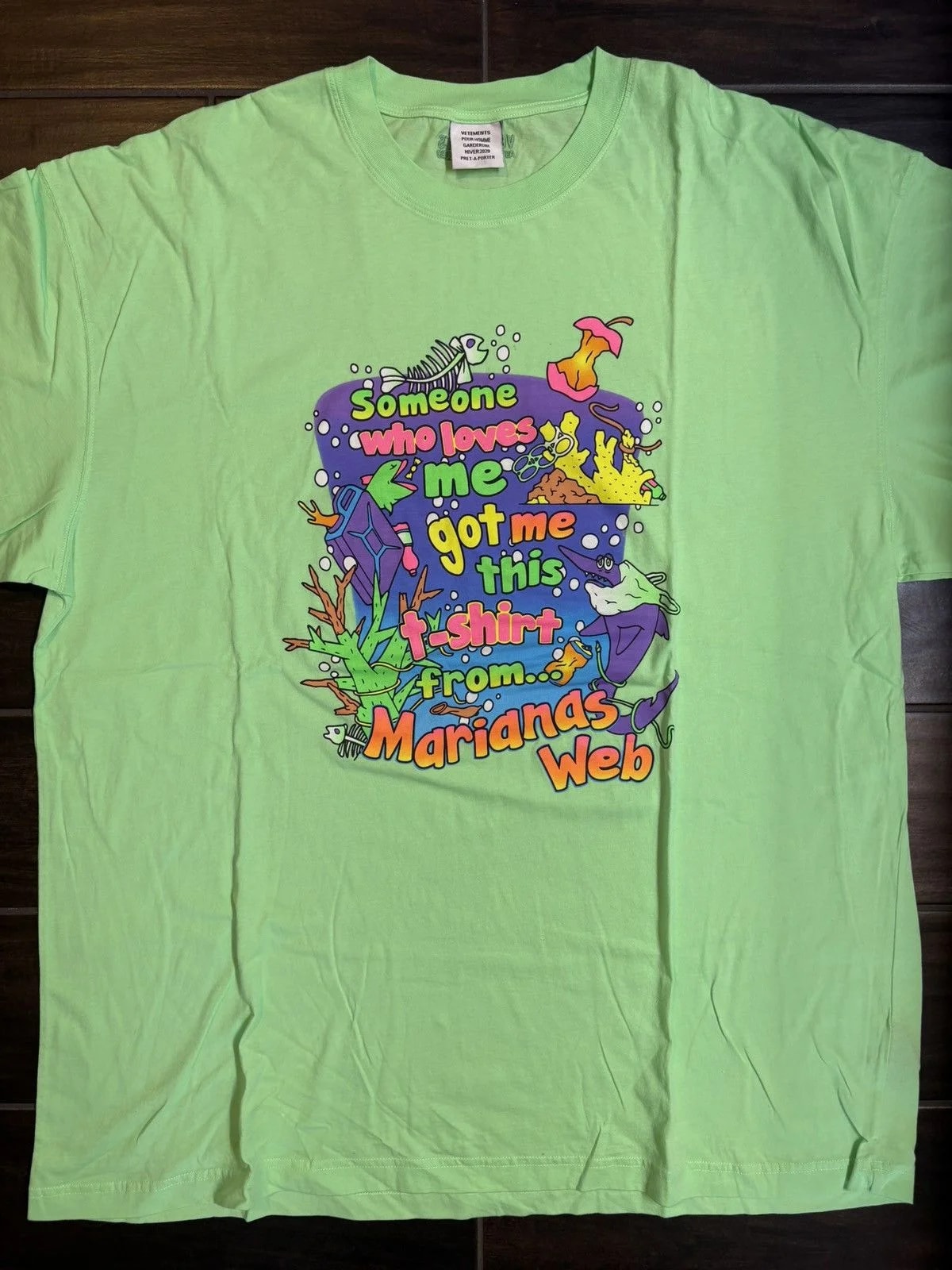 Vetements Marianas Web Tee Sample — streetwear — resale